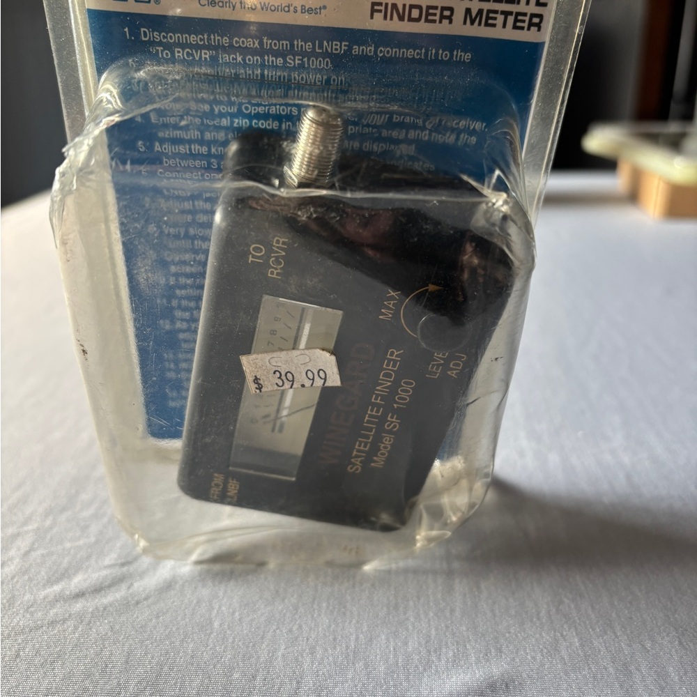 Satellite Finder Meter - Black NIB